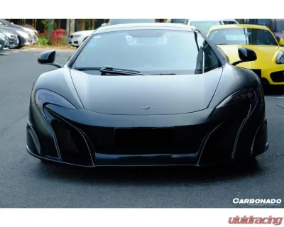 Carbonado Carbon Fiber Front Bumper & Fender Set for McLaren MP4 12C 2011-2014 - DRYPCF8002BKSS675 Front Set