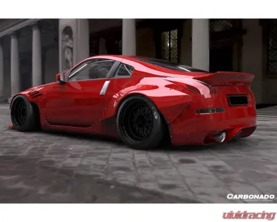Carbonado FRP BRY Style Wide Fender Flare Set for Nissan 350Z 2003-2008, Part No: 8350RBY.FRFF - 8350RBY.FRFF SET