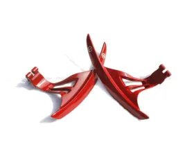 Carbonado Red Aluminum Alloy OEM Style Replacement Shift Paddles Nissan GTR R35 2008-2016