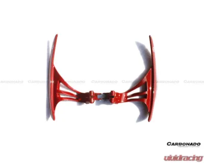 Carbonado Red Aluminum Alloy OEM Style Replacement Shift Paddles Nissan GTR R35 2008-2016 - 8353-SPDRED