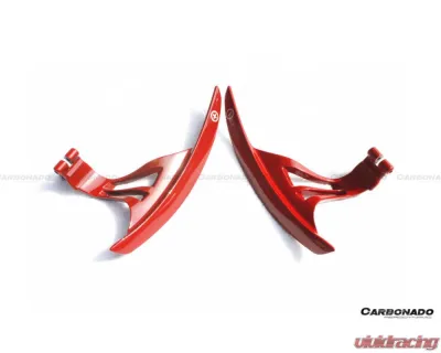 Carbonado Red Aluminum Alloy OEM Style Replacement Shift Paddles Nissan GTR R35 2008-2016 - 8353-SPDRED