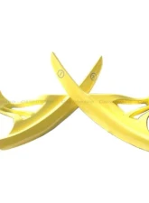 Carbonado Yellow Aluminum Alloy OEM Style Replacement Shift Paddles Nissan GTR R35 2008-2016                                     - 8353-SPDYELLOW - Image 5