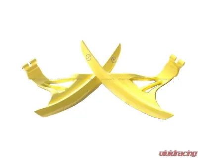 Carbonado Yellow Aluminum Alloy OEM Style Replacement Shift Paddles Nissan GTR R35 2008-2016 - 8353-SPDYELLOW