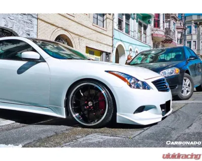 Carbonado FRP BSD Style Front Lip for 2008-2015 Infiniti G37S Coupe, Part No: CF8371BSD.L - 8371BSD.L