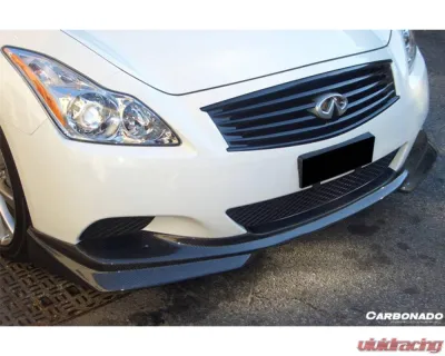 Carbonado FRP BSD Style Front Lip for 2008-2015 Infiniti G37S Coupe, Part No: CF8371BSD.L - 8371BSD.L