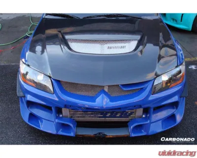 Carbonado Carbon Fiber FRP OE Style Hood for Mitsubishi Lancer Evolution 7-9 2003-2006 - 8428OE.H