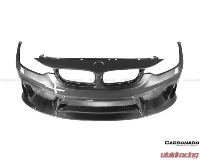Carbonado D3 Style Front Bumper for 2014-2020 BMW M3 F80 M4 F82, FRP Material - 8468D3-FB