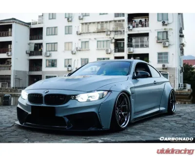 Carbonado D3 Style Front Bumper for 2014-2020 BMW M3 F80 M4 F82, FRP Material - 8468D3-FB
