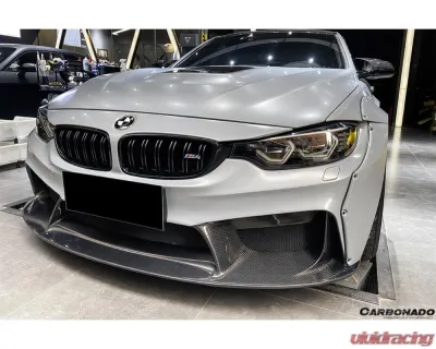Carbonado D3 Style Front Bumper for 2014-2020 BMW M3 F80 M4 F82, FRP Material - 8468D3-FB