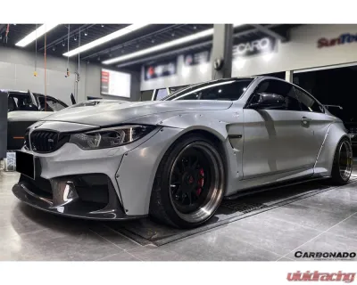 Carbonado D3 Style Front Bumper for 2014-2020 BMW M3 F80 M4 F82, FRP Material - 8468D3-FB