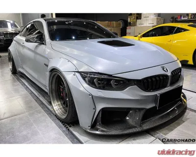 Carbonado D3 Style Front Bumper for 2014-2020 BMW M3 F80 M4 F82, FRP Material - 8468D3-FB