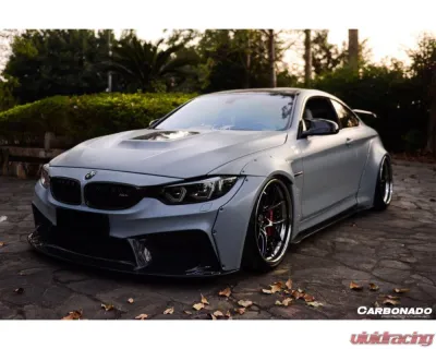 Carbonado D3 Style Front Bumper for 2014-2020 BMW M3 F80 M4 F82, FRP Material - 8468D3-FB