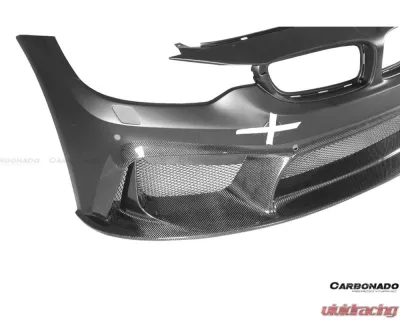 Carbonado D3 Style Front Bumper for 2014-2020 BMW M3 F80 M4 F82, FRP Material - 8468D3-FB
