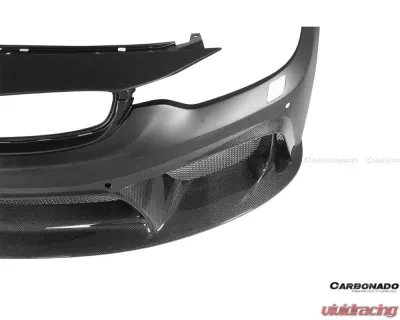 Carbonado D3 Style Front Bumper for 2014-2020 BMW M3 F80 M4 F82, FRP Material - 8468D3-FB