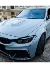 Carbonado D3 Style Front Bumper for 2014-2020 BMW M3 F80 M4 F82, FRP Material                                     - 8468D3-FB - Image 9