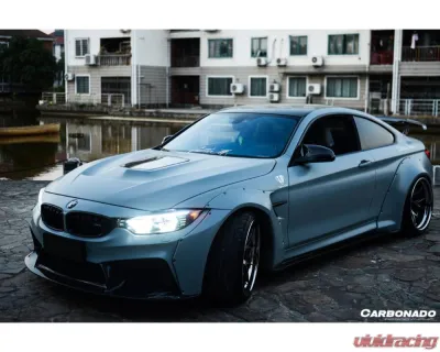 Carbonado D3 Style Front Bumper for 2014-2020 BMW M3 F80 M4 F82, FRP Material - 8468D3-FB