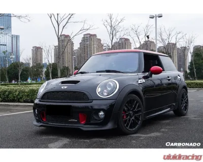 Carbonado Full Body Kit for 2007-2015 MINI Cooper S R56 R57, FRP/PCF Material - FGPCF8472JCW-FB-FBK