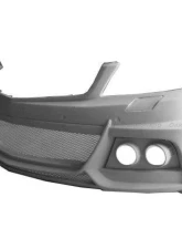 Mercedes-Benz C-Class 2008-2013 Carbonado FRP DE Style Front Bumper with LED Lights                                     - 8487WI - Image 11