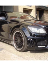 Mercedes-Benz C-Class 2008-2013 Carbonado FRP DE Style Front Bumper with LED Lights                                     - 8487WI - Image 11