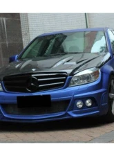 Mercedes-Benz C-Class 2008-2013 Carbonado FRP DE Style Front Bumper with LED Lights                                     - 8487WI - Image 3