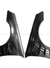 Carbonado CFRP WI Style Front Fender Mercedes-Benz W203 C55 AMG 2005-2007                                     - CF8490WI.FD - Image 2