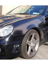 Carbonado CFRP WI Style Front Fender Mercedes-Benz W203 C55 AMG 2005-2007                                     - CF8490WI.FD - Image 12