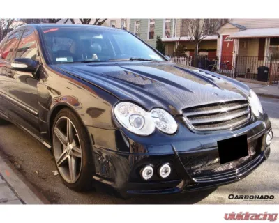 Carbonado CFRP WI Style Front Fender Mercedes-Benz W203 C55 AMG 2005-2007 - CF8490WI.FD