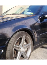 Carbonado CFRP WI Style Front Fender Mercedes-Benz W203 C55 AMG 2005-2007                                     - CF8490WI.FD - Image 10