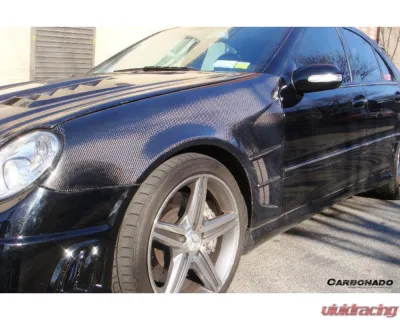 Carbonado CFRP WI Style Front Fender Mercedes-Benz W203 C55 AMG 2005-2007 - CF8490WI.FD