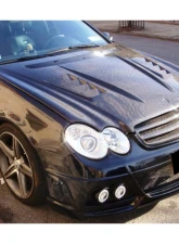 Carbonado PCF WI Style Hood Bonnet Mercedes-Benz W209 CLK | W203 C55 AMG 2003-2008                                     - PCF8490WI.H - Image 9