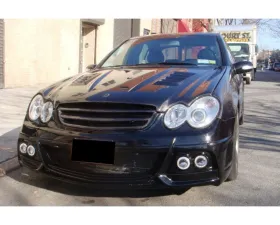 Carbonado FRP WI Style Front Bumper w/ Led Light Mercedes-Benz W203 C55 AMG 2005-2007