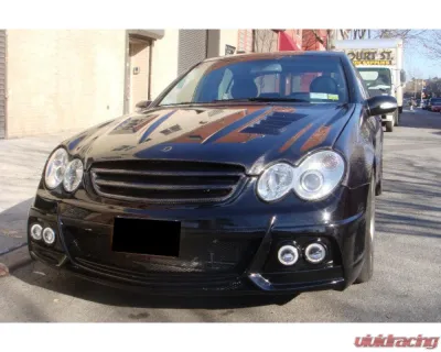 Carbonado FRP WI Style Front Bumper w/ Led Light Mercedes-Benz W203 C55 AMG 2005-2007 - 8490WI