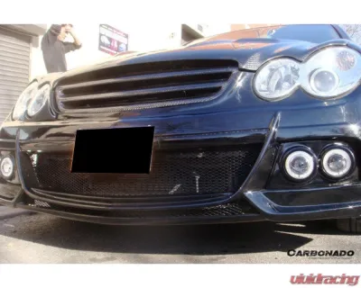 Carbonado FRP WI Style Front Bumper w/ Led Light Mercedes-Benz W203 C55 AMG 2005-2007 - 8490WI