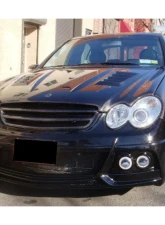 Carbonado FRP WI Style Front Bumper w/ Led Light Mercedes-Benz W203 C55 AMG 2005-2007                                     - 8490WI - Image 5