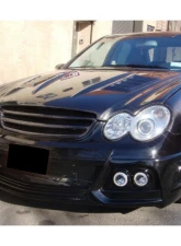 Carbonado FRP WI Style Front Bumper w/ Led Light Mercedes-Benz W203 C55 AMG 2005-2007                                     - 8490WI - Image 6