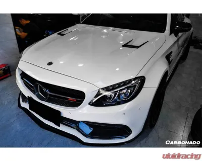Mercedes-Benz Carbonado FRP BKSS Style Hood for C-Class W205 C63S AMG 2015-2021 - 8502BKSS2-H