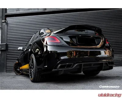 Mercedes-Benz C-Class 2015-2021 Carbonado FRP RT Style Trunk Spoiler CF8502RT.TS - 8502RT.TS
