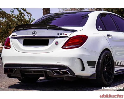 Mercedes-Benz C-Class 2015-2021 Carbonado FRP RT Style Trunk Spoiler CF8502RT.TS - 8502RT.TS