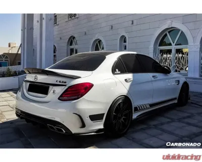 Mercedes-Benz C-Class 2015-2021 Carbonado FRP RT Style Trunk Spoiler CF8502RT.TS - 8502RT.TS