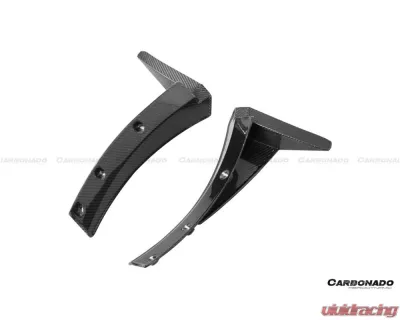 Carbonado CFRP Front Lip Winglets for Chevrolet Corvette C7/Z51/Z06 2013-2019 - CF8994Z06OEM3-CRD