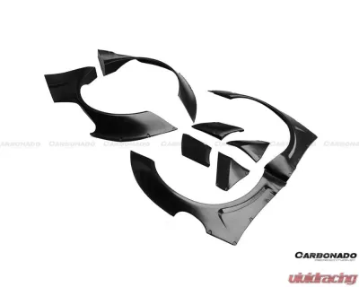 Carbonado Full Wide Body Kit for 2009-2012 Porsche 911 997.2 Turbo S 4S FRP & PCF - 9318LB-FB-FBK