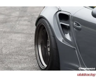 Carbonado Full Wide Body Kit for 2009-2012 Porsche 911 997.2 Turbo S 4S FRP & PCF - 9318LB-FB-FBK