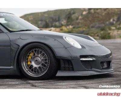 Carbonado FRP DE Style Wide Body Fender Flare for Porsche 911/997.2 Turbo & S 2009-2012 - 9318LB-FWFF-SET