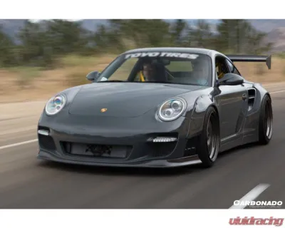 Carbonado FRP DE Style Wide Body Fender Flare for Porsche 911/997.2 Turbo & S 2009-2012 - 9318LB-FWFF-SET