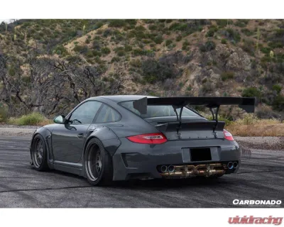 Carbonado FRP DE Style Wide Body Fender Flare for Porsche 911/997.2 Turbo & S 2009-2012 - 9318LB-FWFF-SET
