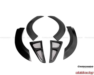 Carbonado FRP WD Style Wide Full Body Kit for 2014-2016 Porsche Panamera 970.2 - 9319WD-FB-FBK