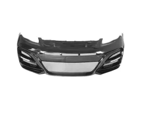 Carbonado Carbonado FRP WD Style Front Bumper with LED Lights for Porsche Panamera 2013-2016