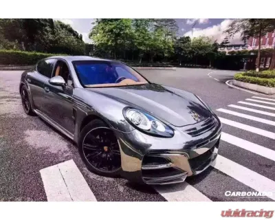 Carbonado Carbonado FRP WD Style Front Bumper with LED Lights for Porsche Panamera 2013-2016 - 9319WD-FB