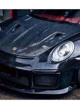 Carbonado DryPCF GT2RS Style Front Bumper & Fender Set for 2013-2019 Porsche 991 Turbo & S                                     - DryPCF9320GT2-FB-SET - Image 16