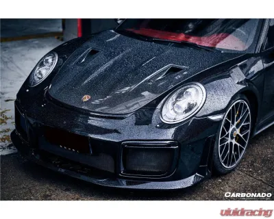 Carbonado DryPCF GT2RS Style Front Bumper & Fender Set for 2013-2019 Porsche 991 Turbo & S - DryPCF9320GT2-FB-SET